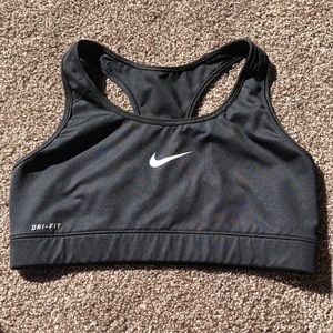 Nike Pro Dri-Fit Black Sports Bra Small
